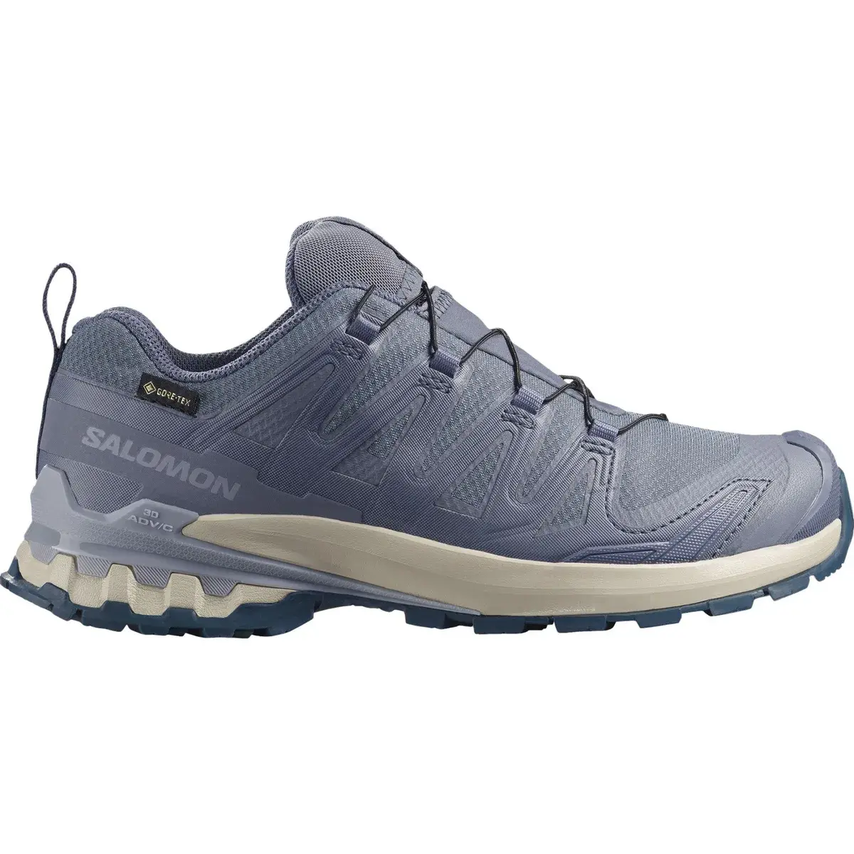 Salomon XA Pro 3D V9 GTX trailsko for dame i blågrått med Quicklace-snøring